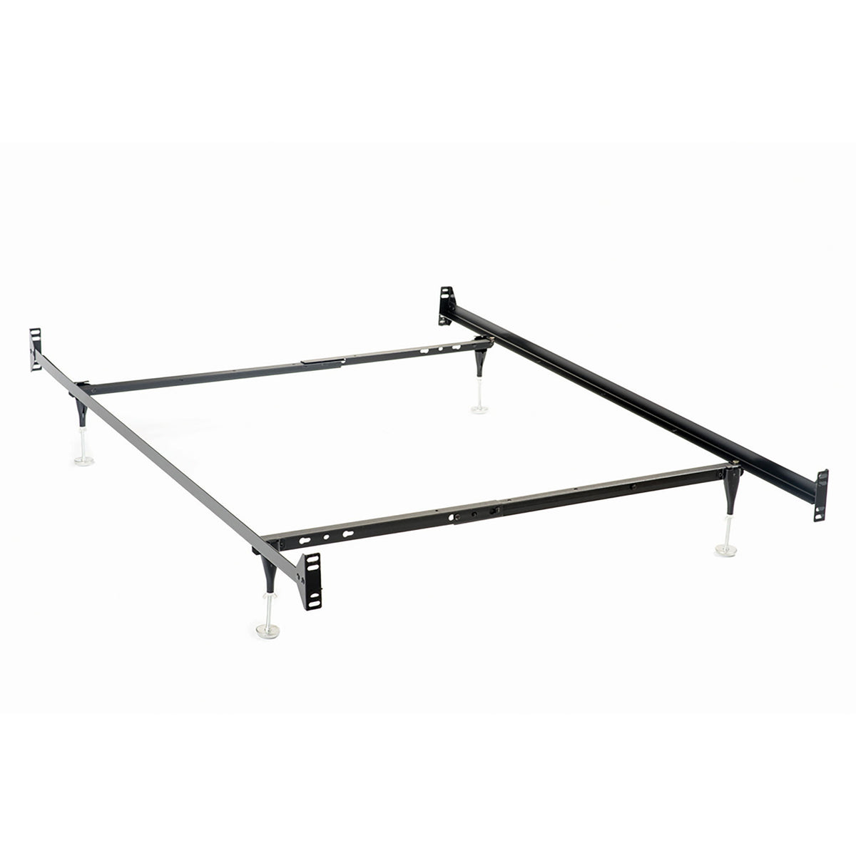 Renee - Twin / Full Bed Frame With Reinforced Center Beam And Bolt-On Construction - Black