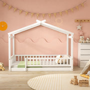 Bed House Bed Frame With Fence - R&R Furniture Gallery (Fountain Valley, CA)
