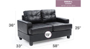 Stylish Glory Furniture transitional loveseat for two with plush upholstery and modern design, perfect for cozy living rooms.