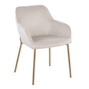 Lumi Source Daniella contemporary dining chair set of 2 with sleek modern design and upholstered seats for stylish dining rooms.