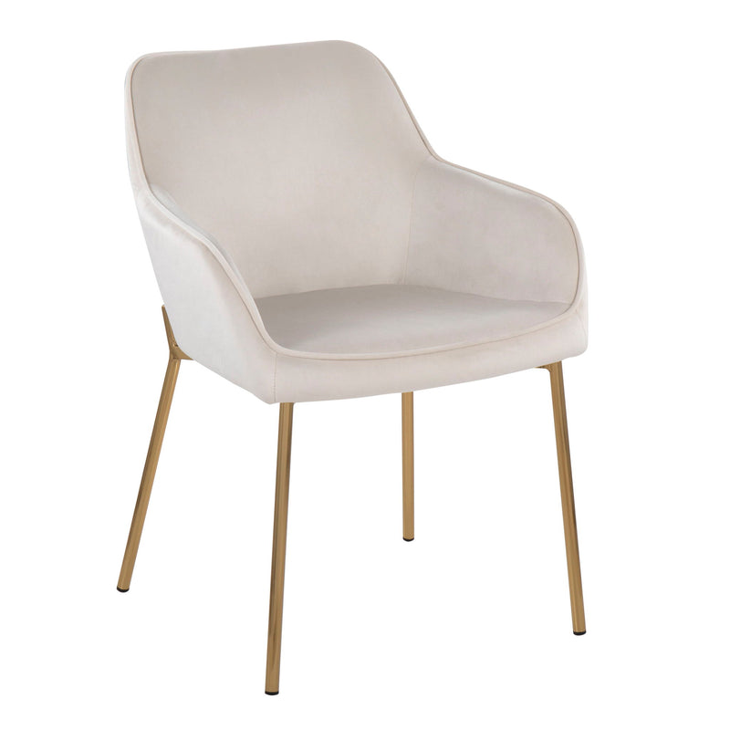 Lumi Source Daniella contemporary dining chair set of 2 with sleek modern design and upholstered seats for stylish dining rooms.