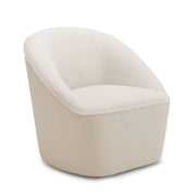 Anson - Swivel Chair With Soft Rounded Back - Off White - R&R Furniture Gallery (Fountain Valley, CA)
