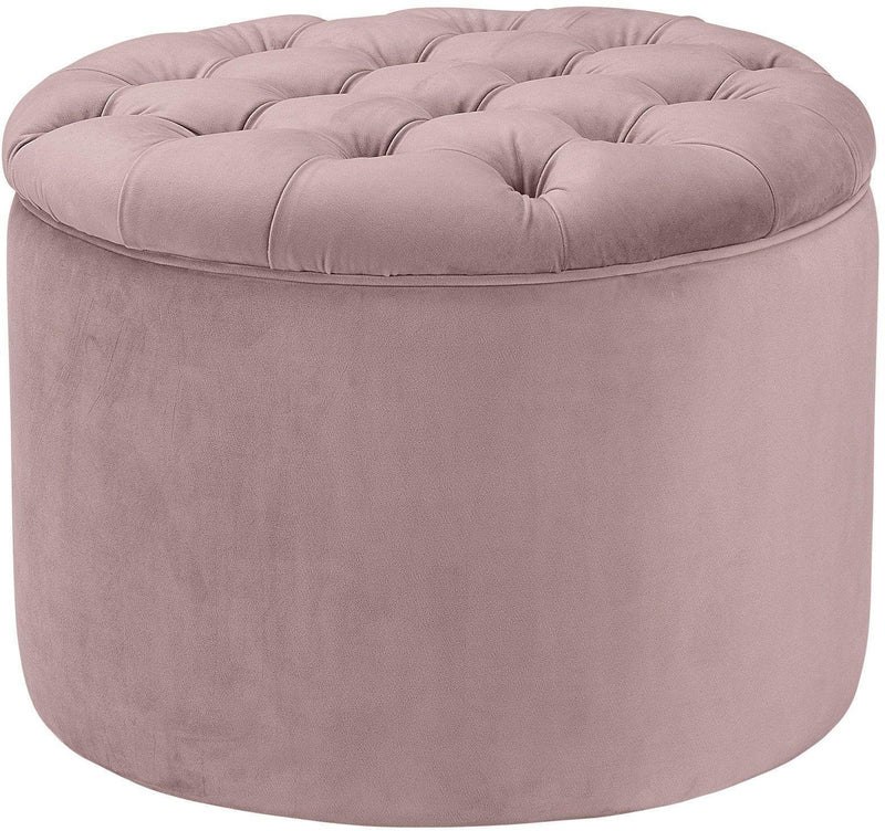 Queen - Velvet Storage Ottoman - R&R Furniture Gallery (Fountain Valley, CA)