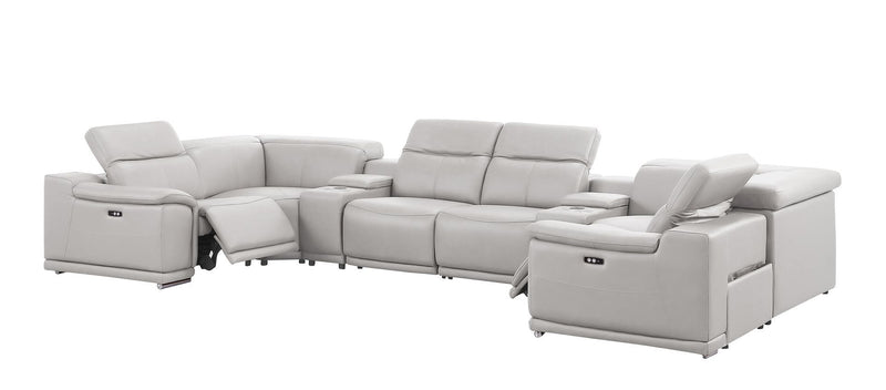 2679 - 8-Piece U-Shaped Power Reclining Sectional In Genuine Leather (2 Recliners)