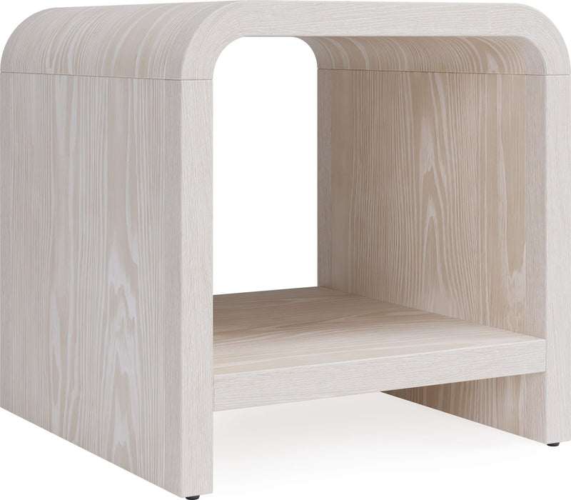 Drake Ash Wood Side Table in Sugar