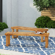Noble House Nestor bench with wooden top and metal legs, ideal for entryways or living spaces, showcasing modern bench design.