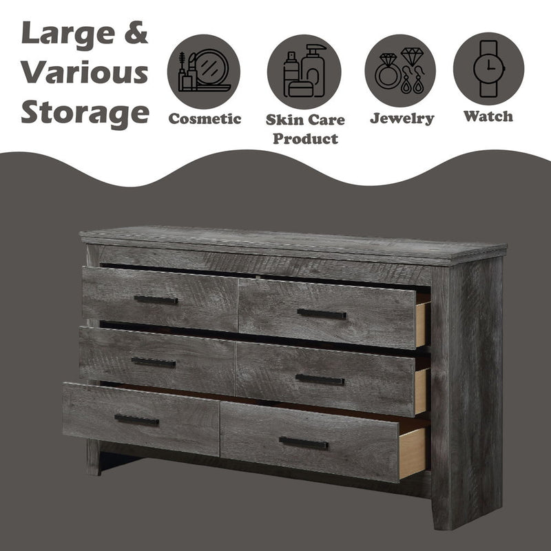 Vidalia - Dresser - Rustic Gray Oak - R&R Furniture Gallery (Fountain Valley, CA)