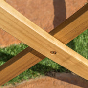 Blissique - Outdoor Foldable Wood Dining Table With Slat Design - R&R Furniture Gallery (Fountain Valley, CA)