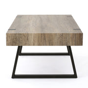 Abitha - Coffee Table With Industrial Powder Coated Metal Legs - R&R Furniture Gallery (Fountain Valley, CA)