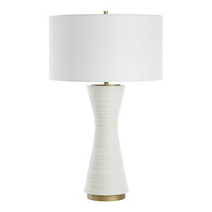 Ridgeline - Matte White Table Lamp - White