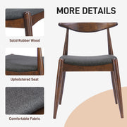 Dining Chairs With Ergonomic Backrest & Comfort Cushions (Set of 2) - R&R Furniture Gallery (Fountain Valley, CA)