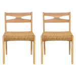 Dining Side Chairs, Indoor Outdoor Armless Chair (Set of 2)
