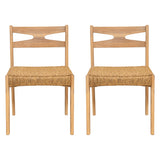 Dining Side Chairs, Indoor Outdoor Armless Chair (Set of 2)
