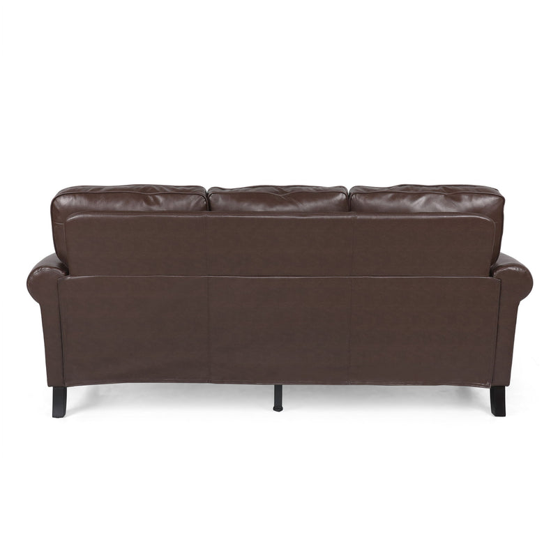 Contemporary 3 Seater Sofa With Nailhead Trim - R&R Furniture Gallery (Fountain Valley, CA)
