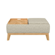 Reversible Tray Ottoman - Tan - R&R Furniture Gallery (Fountain Valley, CA)