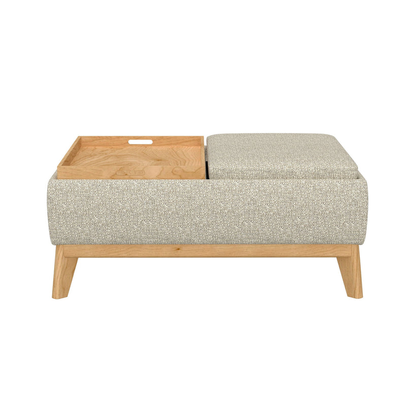 Reversible Tray Ottoman - Tan - R&R Furniture Gallery (Fountain Valley, CA)