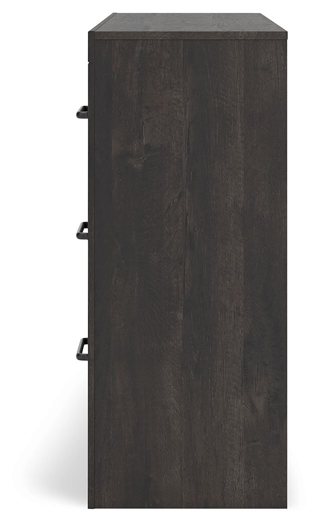 Hollivern - Six Drawer Dresser - Dark Gray - R&R Furniture Gallery (Fountain Valley, CA)