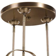 Uttermost Mimas 3-Light Gold Pendant Lighting fixture with modern cluster design and sleek gold finish.