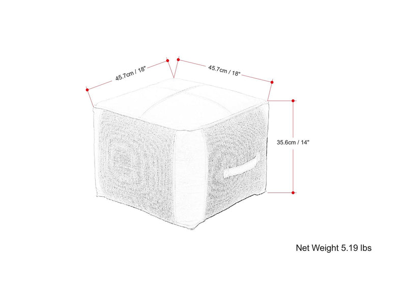 Atkinson - Pouf - Tan - R&R Furniture Gallery (Fountain Valley, CA)