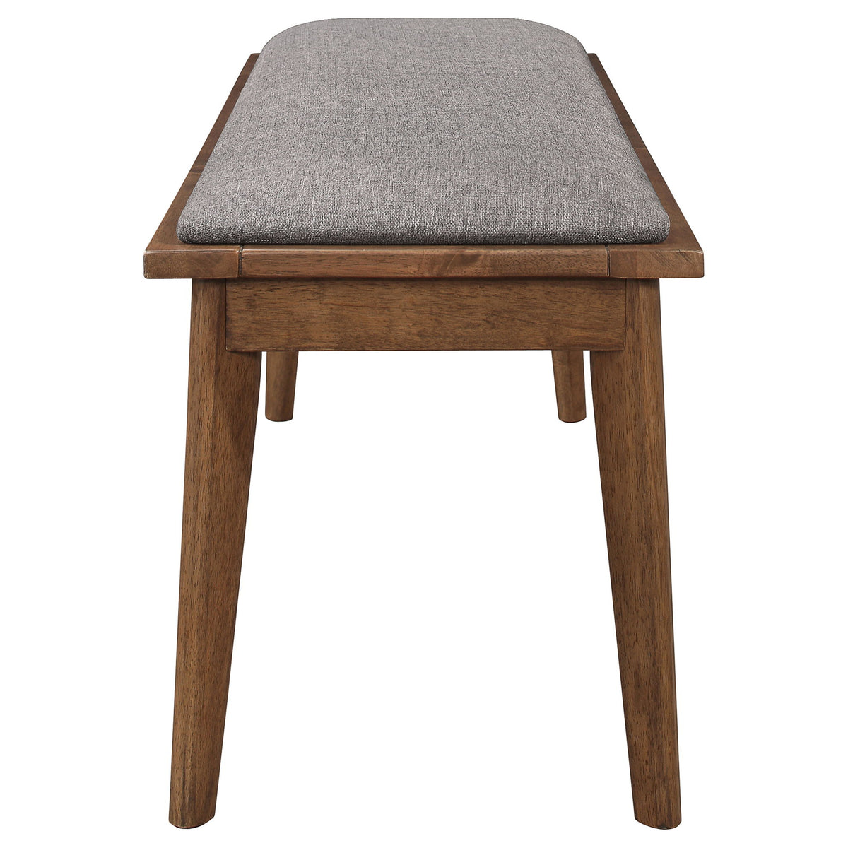 Upholstered Dining Bench - Brown