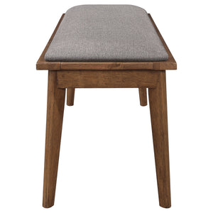 Upholstered Dining Bench - Brown
