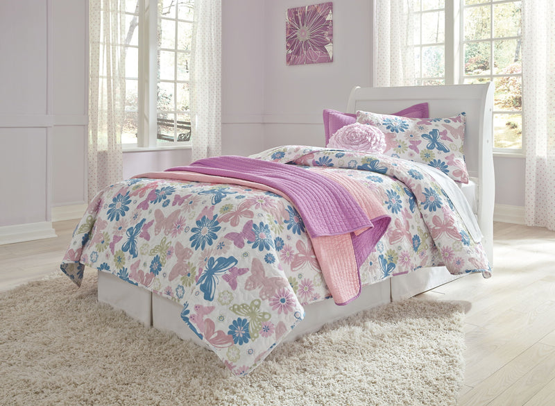 Anarasia - Sleigh Headboard With Bolt On Bed Frame - R&R Furniture Gallery (Fountain Valley, CA)