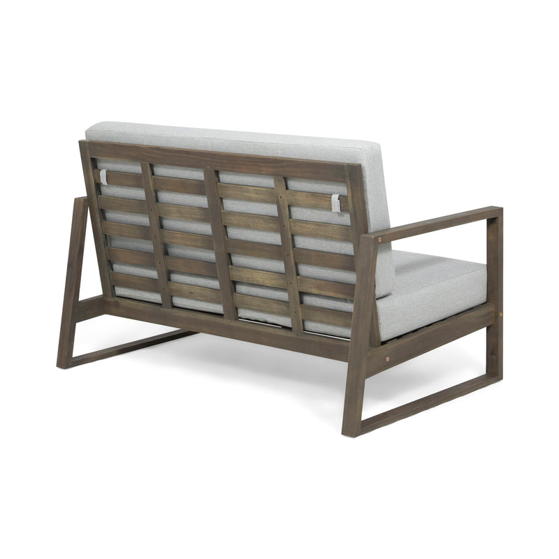 Belgian - Loveseat & Coffee Table Set With Water Resistant Cushions - R&R Furniture Gallery (Fountain Valley, CA)