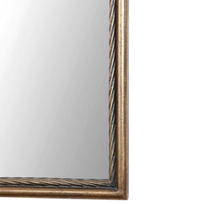 Antiqued gold wall mirror by Uttermost, Adelasia style with an elegant, vintage-inspired frame reflecting classic decor.