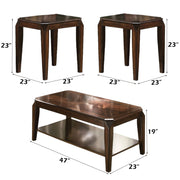 Docila - 3 Piece Coffee & End Set - Walnut - R&R Furniture Gallery (Fountain Valley, CA)