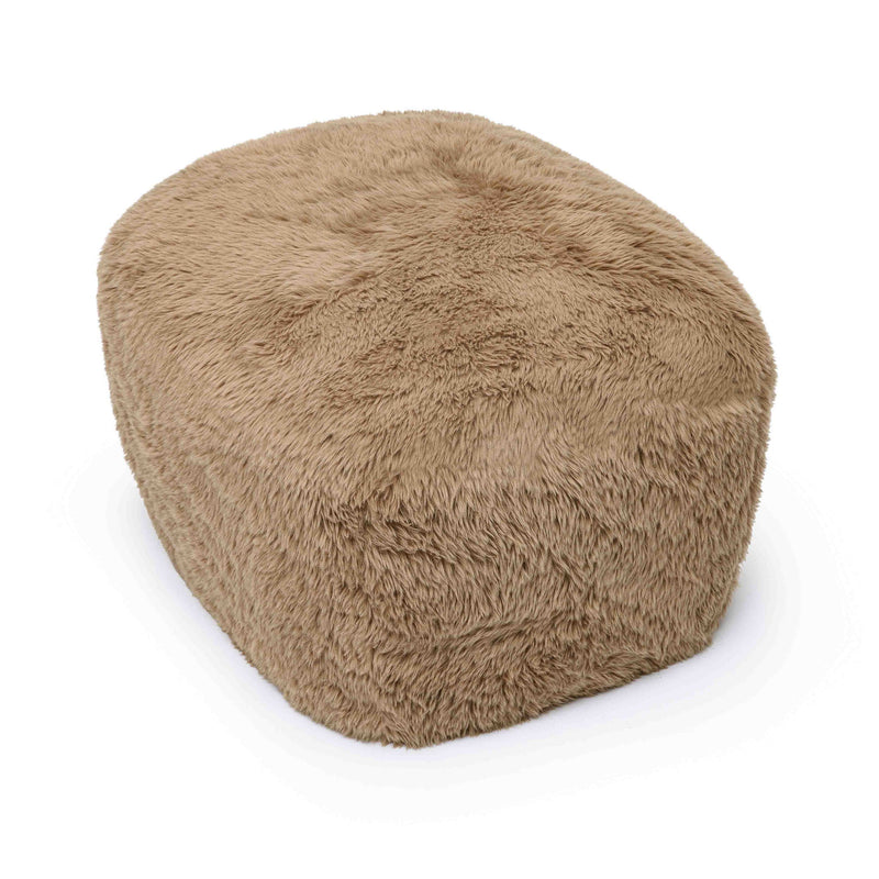Britt - Vegan Shearling Ottoman - R&R Furniture Gallery (Fountain Valley, CA)