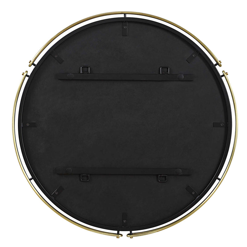 Wesley - Round Mirror - Gold