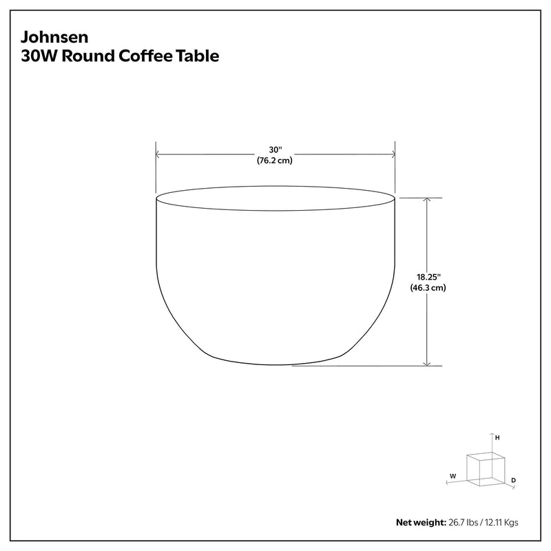 Johnsen - Handcrafted Metal Coffee Table - R&R Furniture Gallery (Fountain Valley, CA)