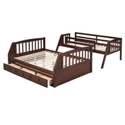 Bunk Bed With Drawers, Ladder And Storage Staircase - R&R Furniture Gallery (Fountain Valley, CA)