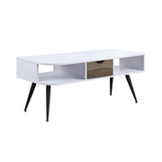 Halima - Coffee Table - White & Black - R&R Furniture Gallery (Fountain Valley, CA)