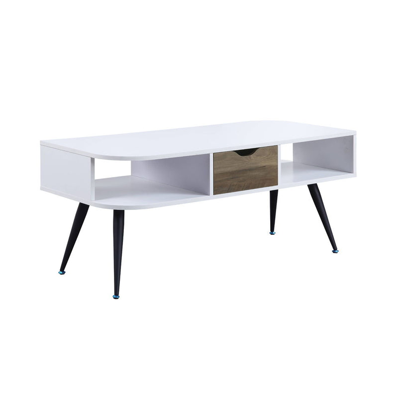 Halima - Coffee Table - White & Black - R&R Furniture Gallery (Fountain Valley, CA)