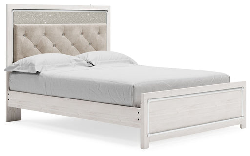 Altyra - Queen Panel Bed With Roll Slats - White - R&R Furniture Gallery (Fountain Valley, CA)