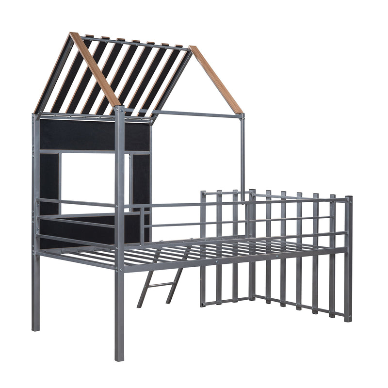 Loft Bed With Roof, Window, Guardrail, Ladder - R&R Furniture Gallery (Fountain Valley, CA)
