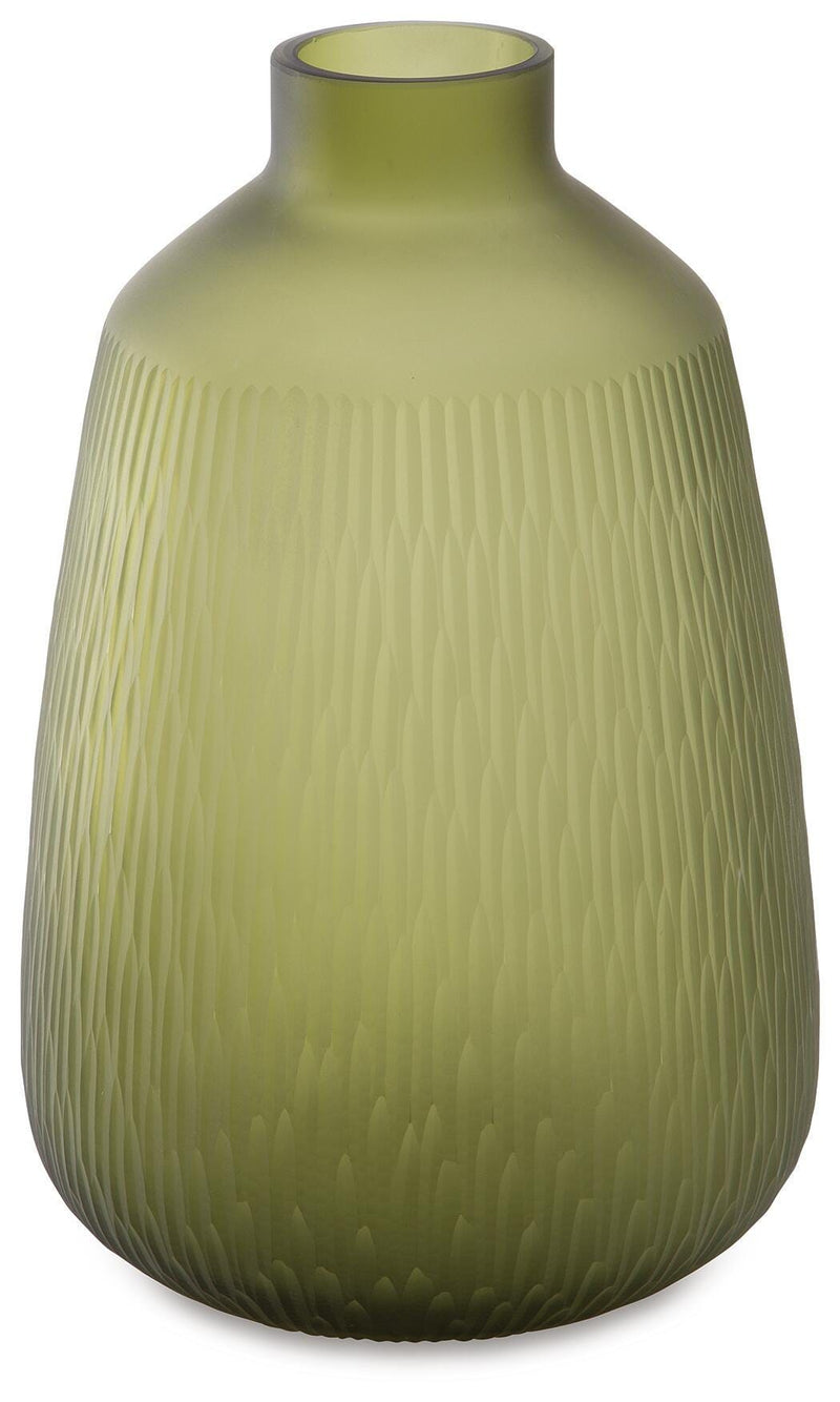 Signature Design by Ashley Scottyard vase from Vases & Jars collection, elegant ceramic vase with a textured finish.