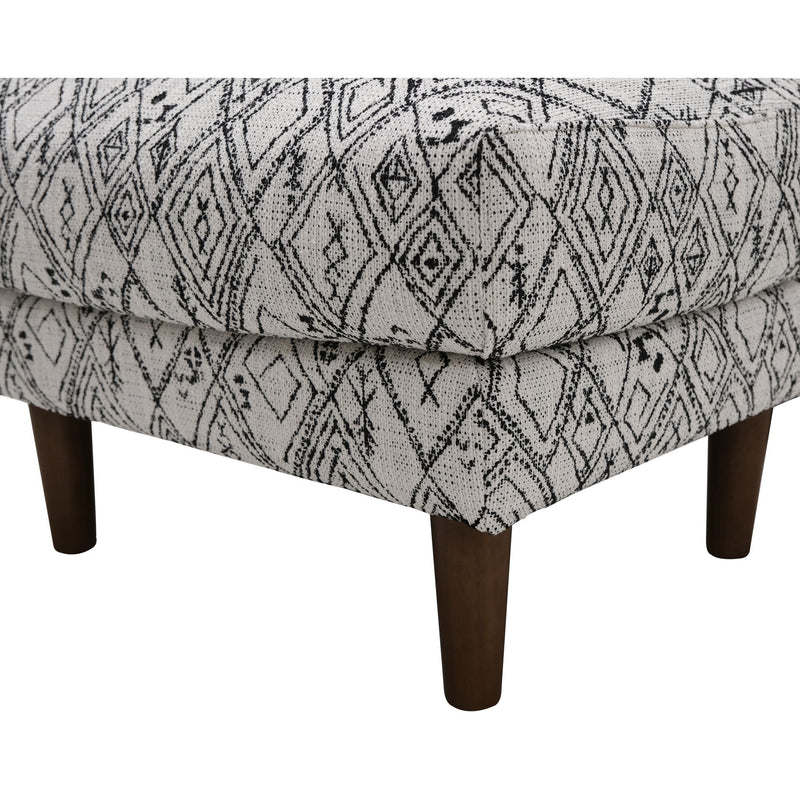 Abstract Ottoman - Black - R&R Furniture Gallery (Fountain Valley, CA)