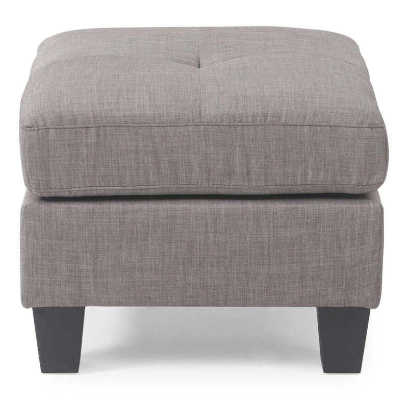 Glory Furniture upholstered casual ottoman with a plush fabric top, perfect for stylish and modern living spaces.