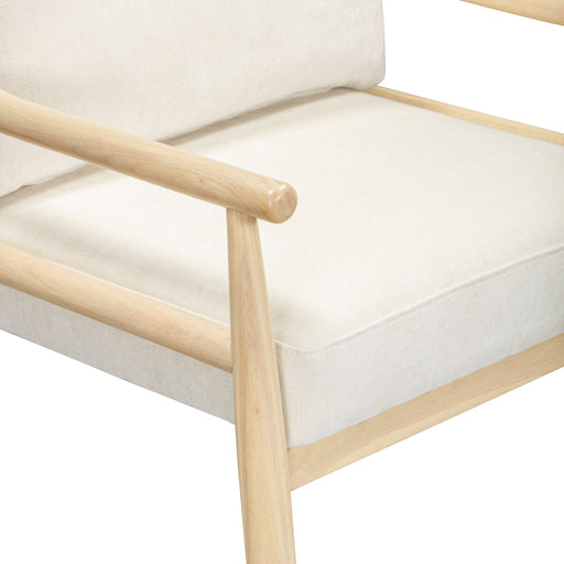 Dixie - Chenille Velvet Accent Chair - Cream - R&R Furniture Gallery (Fountain Valley, CA)