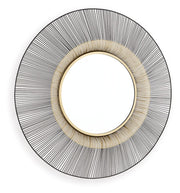 Dallmen - Accent Mirror - Black / Gold Finish - R&R Furniture Gallery (Fountain Valley, CA)