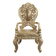 Seville - Arm Chair (Set of 2) - Synthetic Leather & Gold - R&R Furniture Gallery (Fountain Valley, CA)