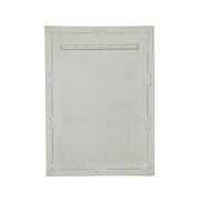 TOV Furniture Orpheus 34x47 inch ribbed rectangular wall mirror with faux stone frame, modern decorative wall mirror in a stylish design.