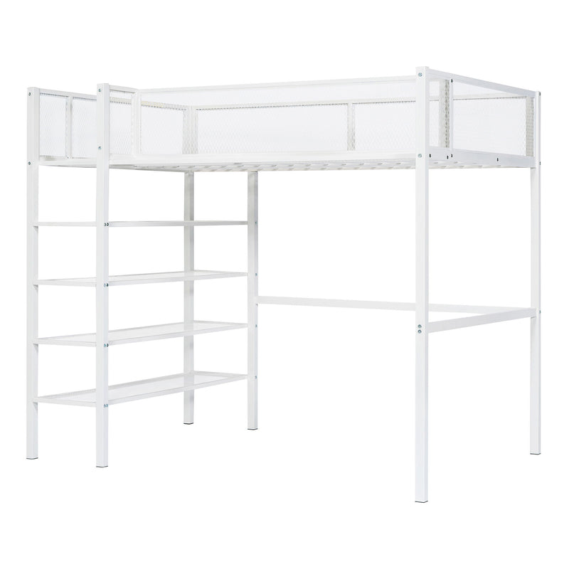 Loft Bed With 4 Tier Shelves And Storage - R&R Furniture Gallery (Fountain Valley, CA)