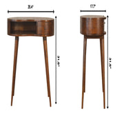Rounded Writing Desk - Chestnut - R&R Furniture Gallery (Fountain Valley, CA)