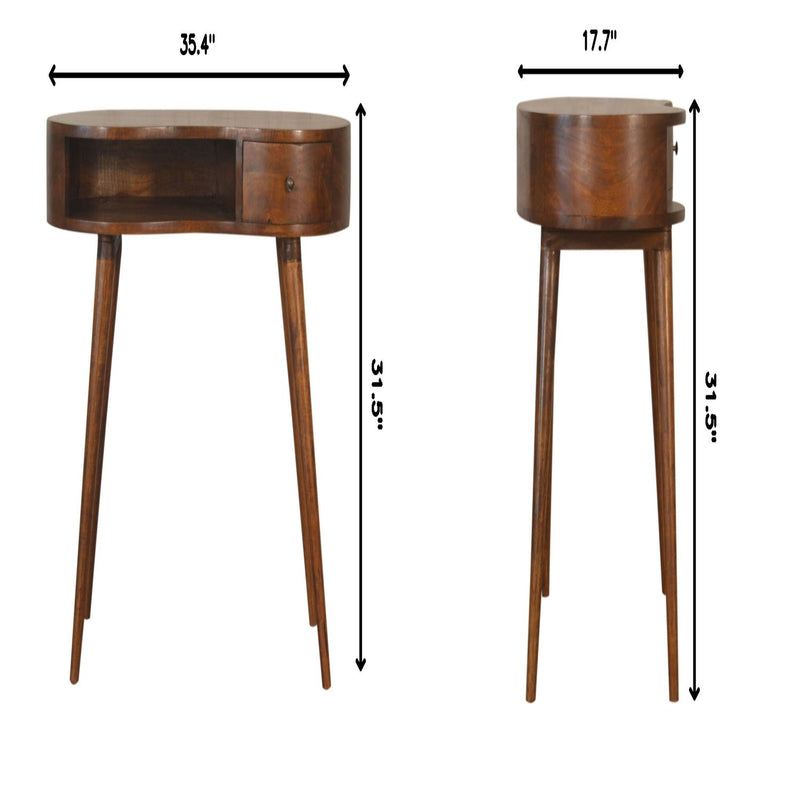Rounded Writing Desk - Chestnut - R&R Furniture Gallery (Fountain Valley, CA)