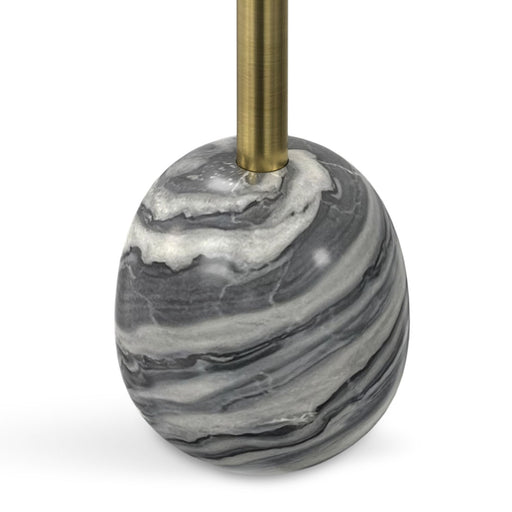 Melene - Side Table - Gray / Gold - R&R Furniture Gallery (Fountain Valley, CA)