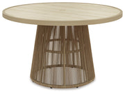 Orchard Beach - Outdoor Dining Table - Beige - R&R Furniture Gallery (Fountain Valley, CA)
