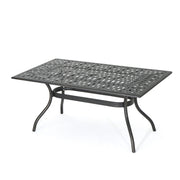 Enchantia - Outdoor Rectangular Dining Table With Weave Tabletop And Flared Legs - Copper - R&R Furniture Gallery (Fountain Valley, CA)